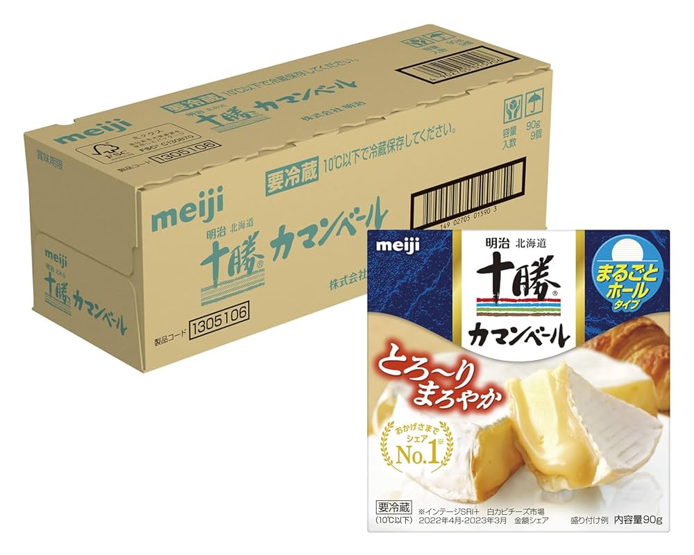Amazon | 明治(乳製品) 北海道十勝カマンベールチーズ 90g×9個